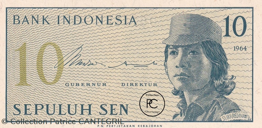 billets asie 1964 pick92a 10 sen indonesien unc
