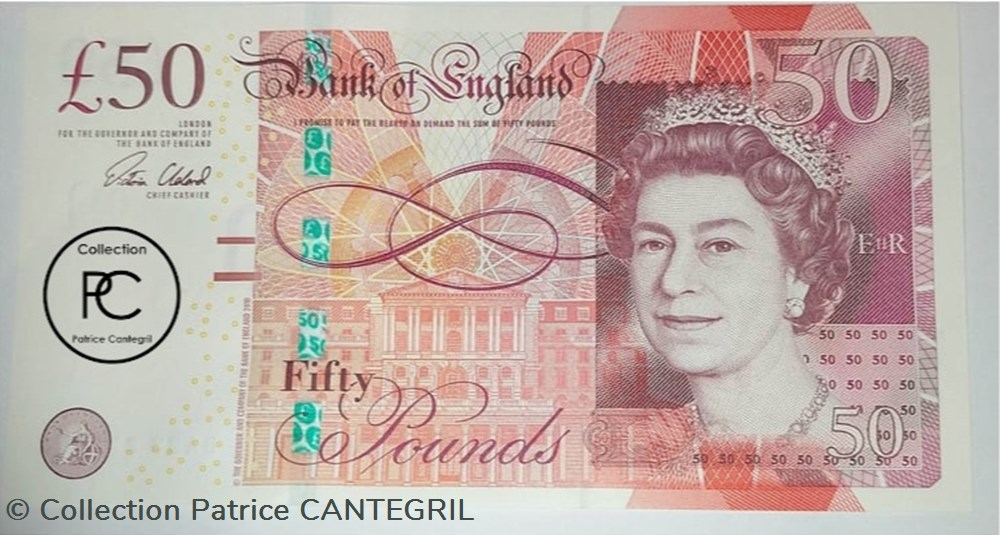 2010 Pick393b 50 £ - Livre sterling britannique Unc billets europe royaume uni 2010 pick393b 50 livre sterling britannique unc