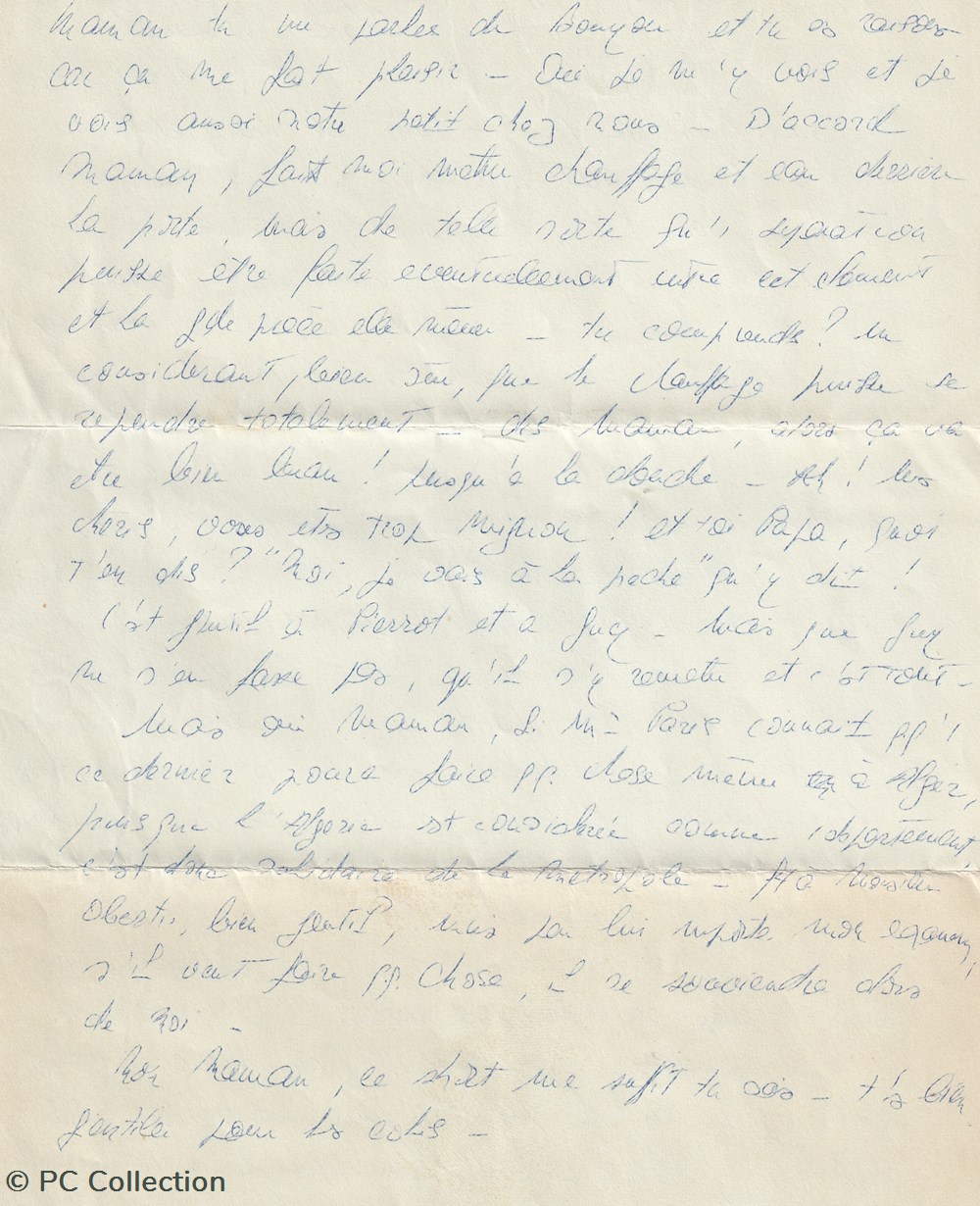 documents anciens 15 07 1958 chrea algerie lettre parachustiste pauselli