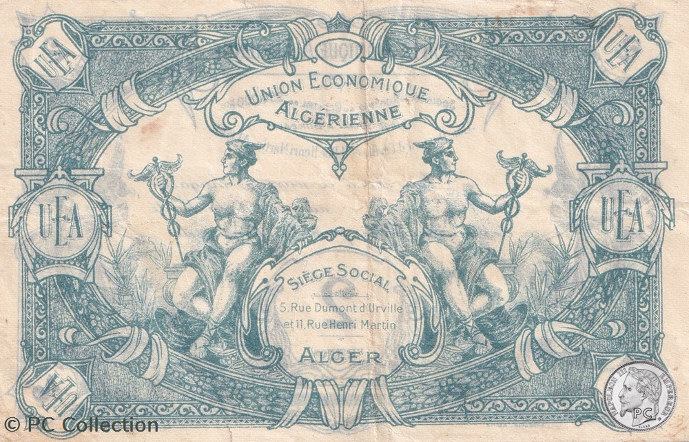 2 Francs Union économique Algérienne billets afrique 2 francs union economique algerienne