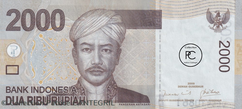 2009 Pick148a 2 000 Rp - Rupiah indonésienne Unc billets asie 2009 pick148a 2 000 rp rupiah indonesienne unc