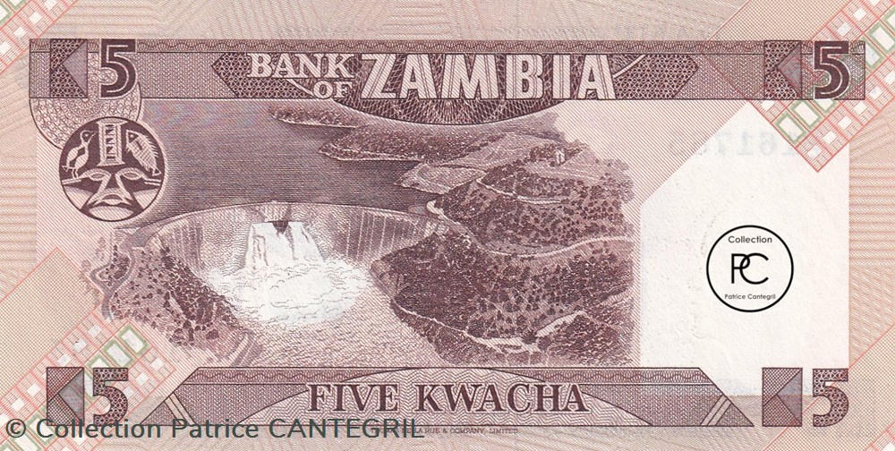 1986 Pick25d 5 ZK - Kwacha zambien Unc billets afrique 1986 pick25d 5 zk kwacha zambien unc