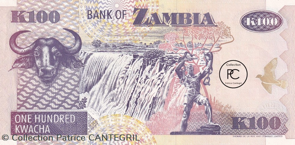 1992 Pick38a 100 ZK - Kwacha zambien Unc billets afrique 1992 pick38a 100 zk kwacha zambien unc