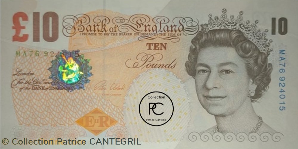 2015 Pick389e 10 £ - Livre sterling britannique Unc billets europe royaume uni 2015 pick389e 10 livre sterling britannique unc