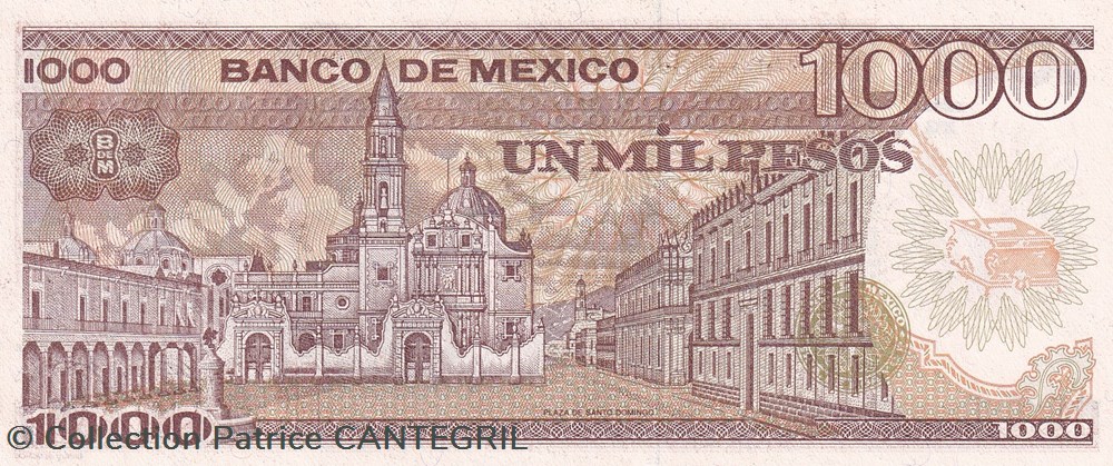 1985 Pick 85 Serie XG 1.000 Pesos Banco de México Unc billets amerique du nord mexique 1985 pick 85 serie xg 1 000 pesos banco de mexico unc