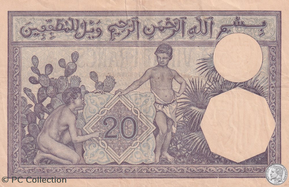 billets afrique 1925 pick78a t 1740 375 20 franc algerien sup