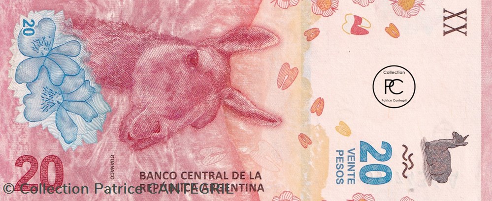 billets amerique du sud argentine 2017 pick361a 20 peso argentin unc