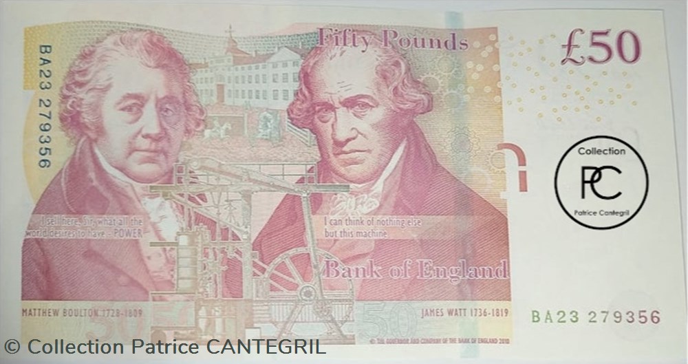 2010 Pick393b 50 £ - Livre sterling britannique Unc billets europe royaume uni 2010 pick393b 50 livre sterling britannique unc