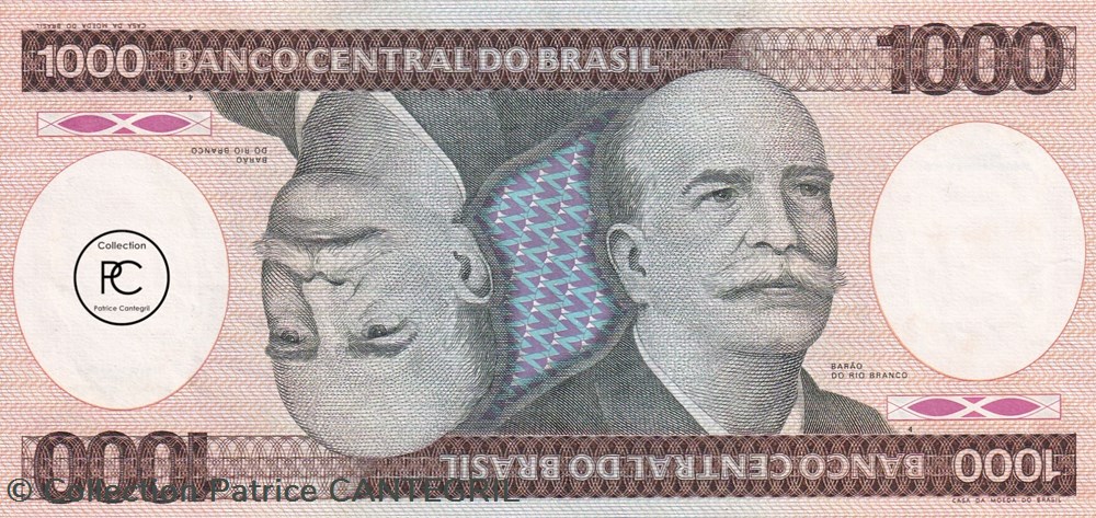 1985 Pick201c 1 000 Cruzeiro brésilien Unc billets amerique du sud 1985 pick201c 1 000 cruzeiro bresilien unc