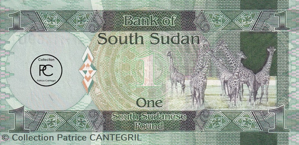 2011 Pick5 1 £ - Livre sud-soudanaise Unc billets afrique 2011 pick5 1 livre sud soudanaise unc