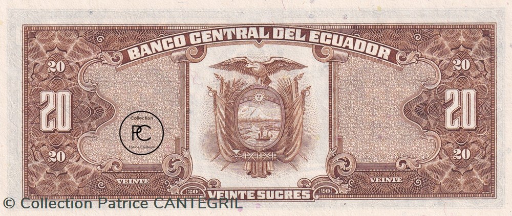 1986 Pick121Аa.3.1 20 S/. - Sucre équatorien Unc billets amerique du sud equateur 1986 pick121 a 3 1 20 s sucre equatorien unc
