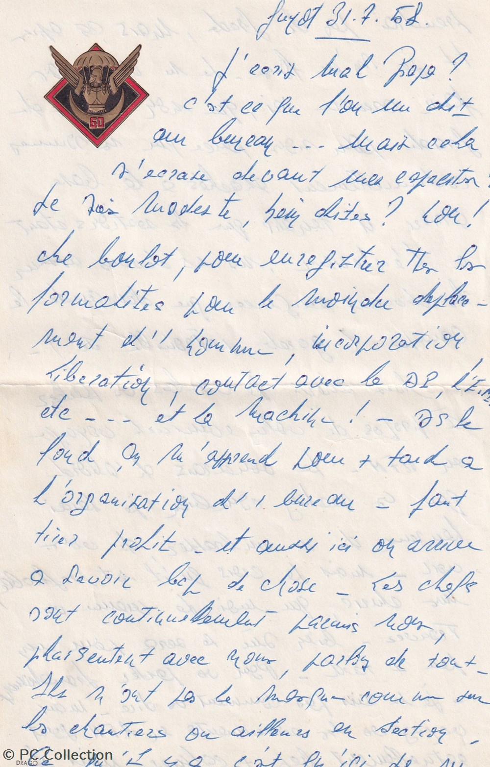Lettres 31-7-1958 Archives Para Pauselli Partie 1 documents anciens lettres 31 7 1958 archives para pauselli partie 1