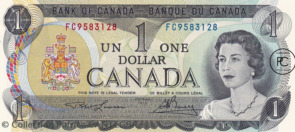 1973 Pick85a.1 1 $ - Dollar canadien Unc billets amerique du nord canada 1973 pick85a 1 1 dollar canadien unc