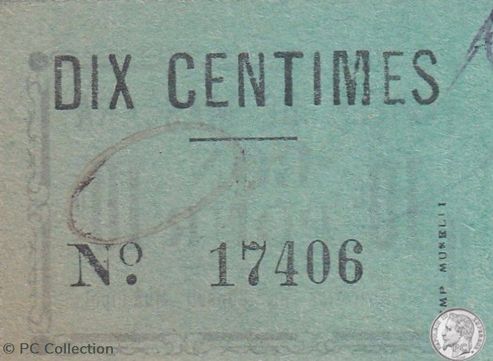 MASCARA 1916 JPCV.0 10 Cts (1) billets afrique algerie mascara 1916 jpcv 0 10 cts 1