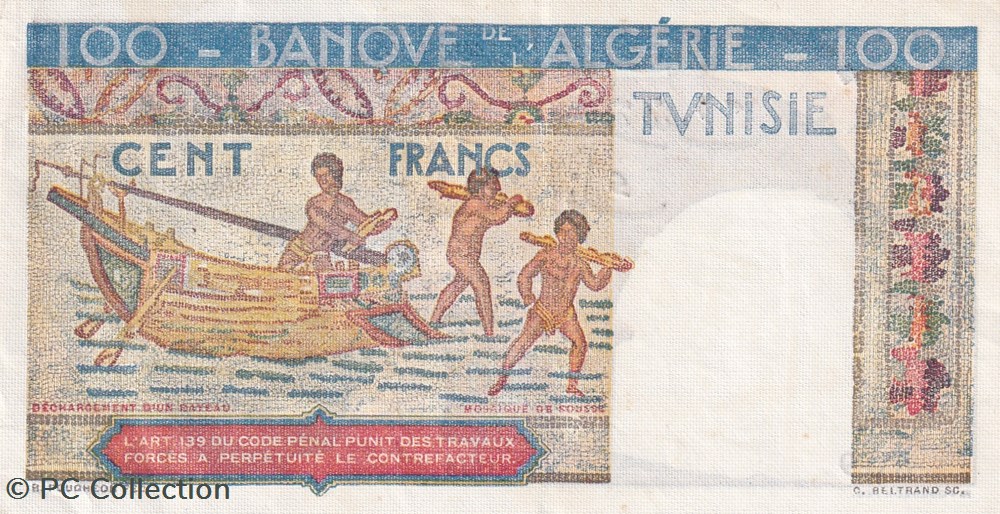 1948 Pick 24a 100 francs Hermès type 1946 (1948) billets afrique algerie 1948 pick 24a 100 francs hermes type 1946 1948