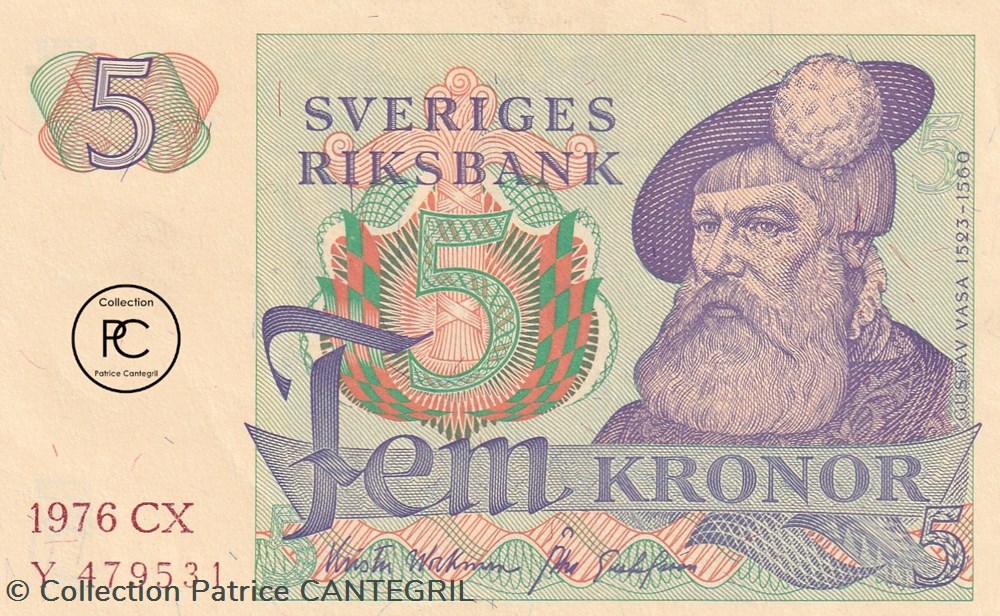 1976 Pick 51c 5 Kronor Sveriges Riksbank Unc - Banknotes - Europe