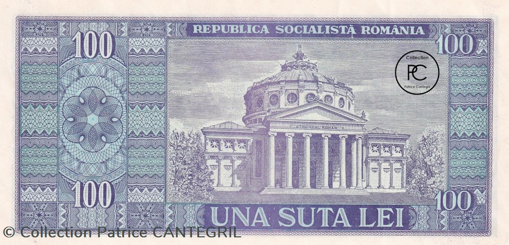 1966 Pick97a 100 L - Leu roumain Unc billets europe roumanie 1966 pick97a 100 l leu roumain unc