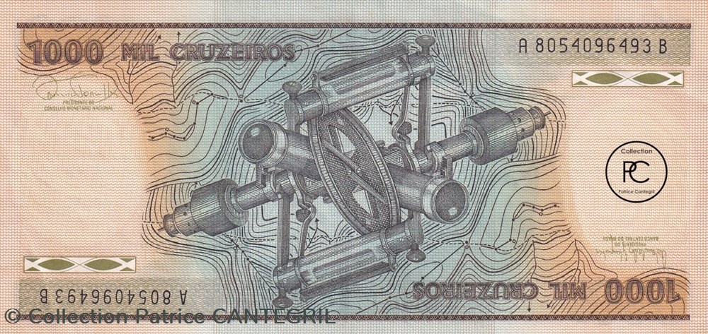 1985 Pick201c 1 000 Cruzeiro brésilien Unc billets amerique du sud 1985 pick201c 1 000 cruzeiro bresilien unc