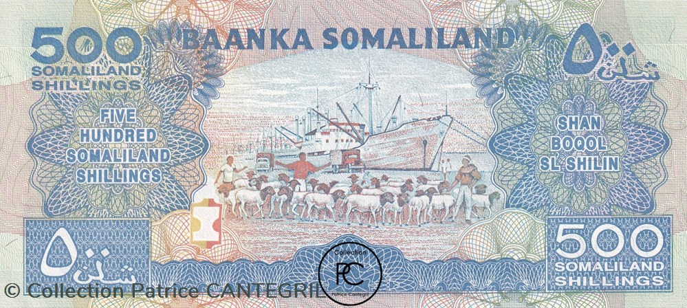 2002 Pick6d 500 Sh - Shilling somalilandais Unc billets afrique 2002 pick6d 500 sh shilling somalilandais unc