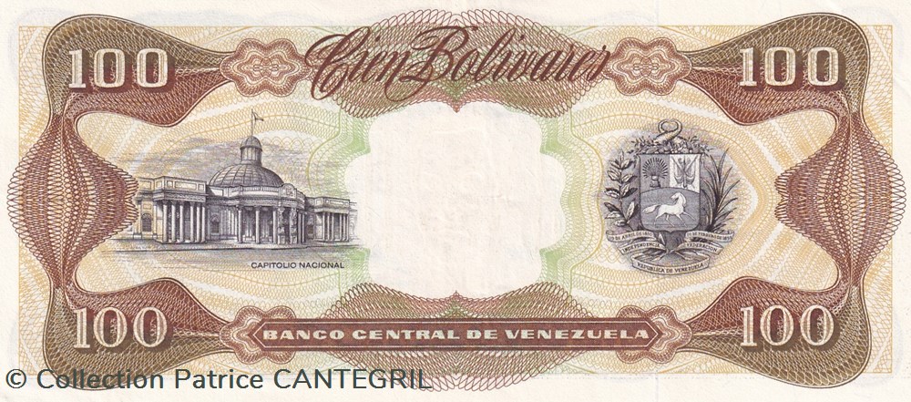 100 Bolívares Banco Central de Venezuela 13.10.1998 Unc Pick 66g billets amerique du sud 100 bolivares banco central de venezuela 13 10 1998 unc pick 66g