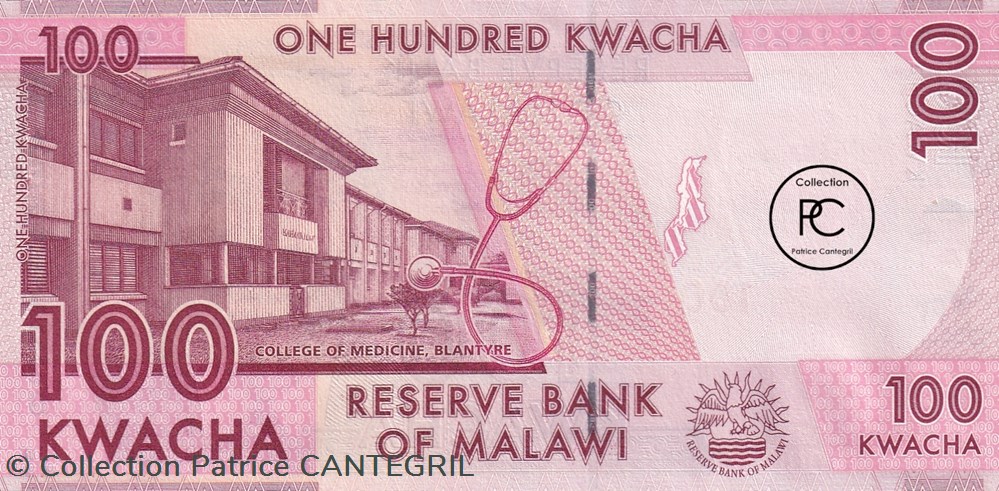 2012 Pick59a 100 MK - Kwacha malawien Unc billets afrique 2012 pick59a 100 mk kwacha malawien unc