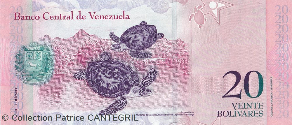 20 Bolívares Banco Central de Venezuela 24.05.2007 Unc Pick 91b billets amerique du sud 20 bolivares banco central de venezuela 24 05 2007 unc pick 91b