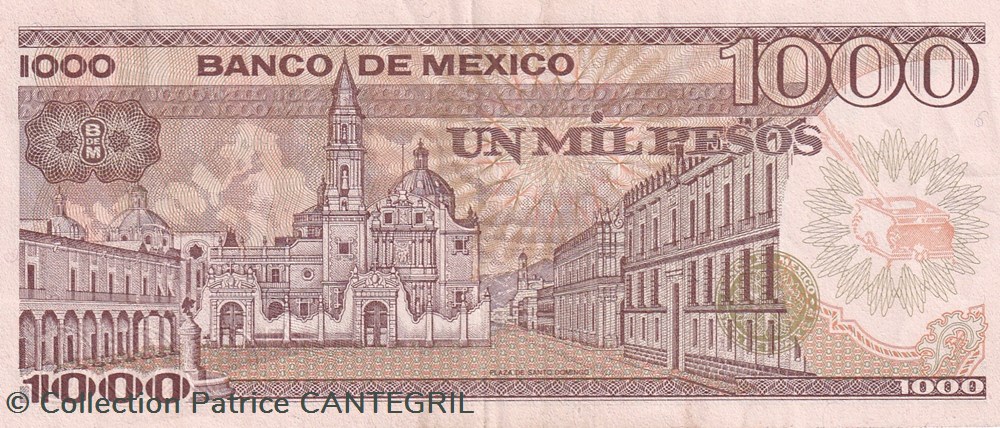 billets amerique du nord mexique 1 000 pesos banco de mexico 30 10 1984 spl pick 81