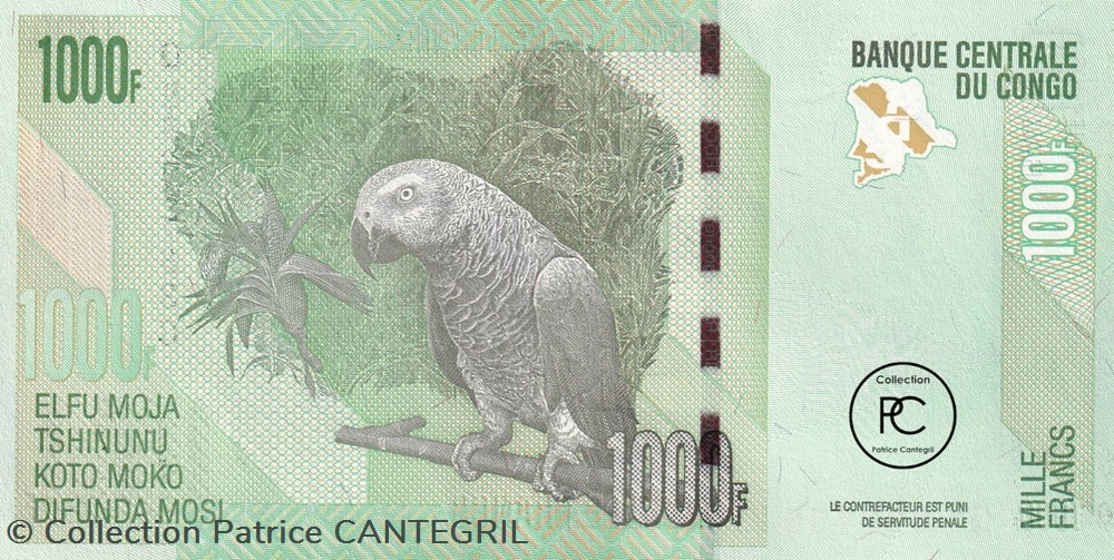 2013 Pick101b.1 1 000 FC - Franc congolais Unc billets afrique republique du 2013 pick101b 1 1 000 fc franc congolais unc