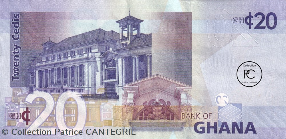2015 Pick40f 20 GH₵ - Cedi ghanéen Unc billets afrique ghana 2015 pick40f 20 gh cedi ghaneen unc