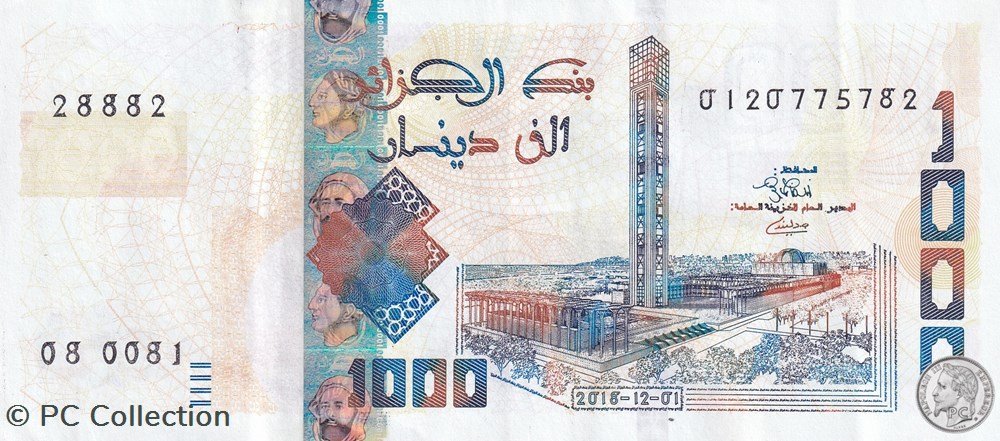 2018 Pick146b 28882 1 000 د.ج - Dinar algérien (20) Unc Radar billets afrique 2018 pick146b 28882 1 000 dinar algerien 20 unc radar