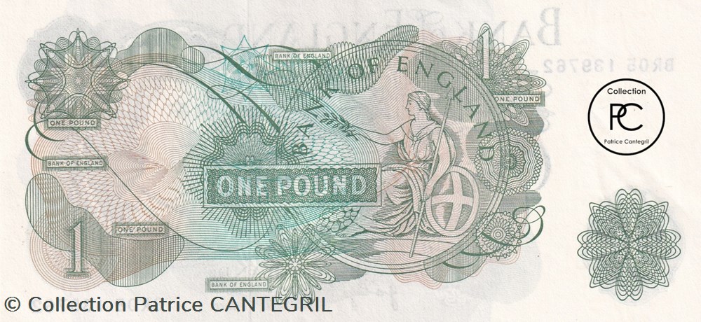 1970 Pick374g 1 £ - Livre sterling britannique Unc billets europe royaume uni 1970 pick374g 1 livre sterling britannique unc