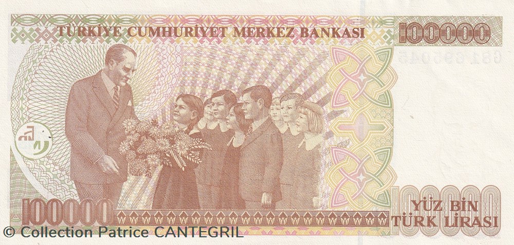 1970 Pick 205 c 100.000 Türk Lirası Unc billets asie turquie 1970 pick 205 c 100 000 turk liras unc
