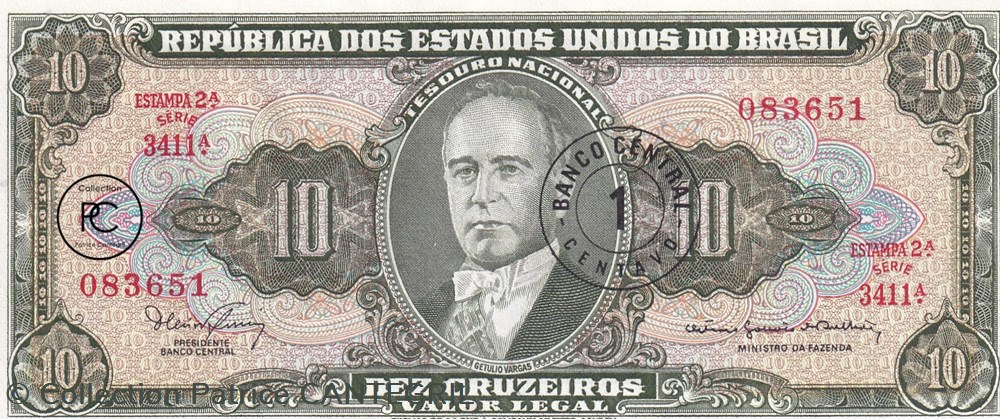 1967 Pick183b 1 Centavo brésilien Unc billets amerique du sud 1967 pick183b 1 centavo bresilien unc