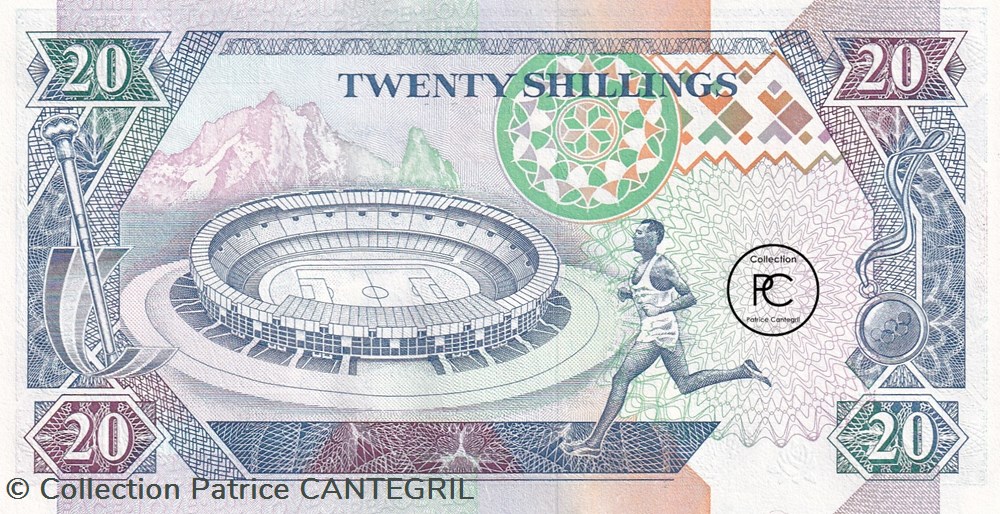 1994 Pick31b 20 Sh - Shilling kényen Unc billets afrique kenya 1994 pick31b 20 sh shilling kenyen unc