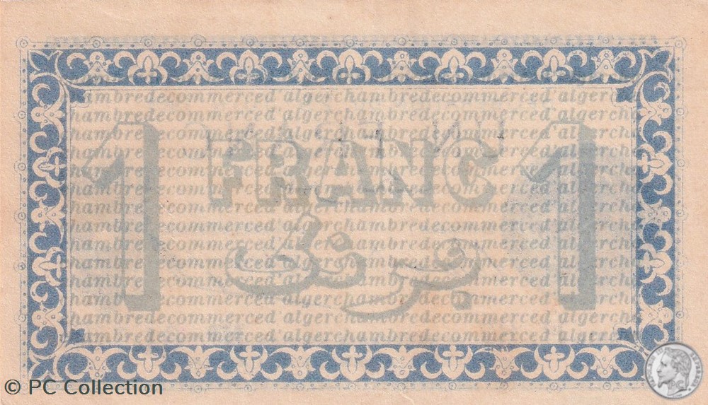 137-12-25/6/1919 Alger 1 Franc Cdc.(4) billets afrique algerie 137 12 25 6 1919 alger 1 franc cdc 4