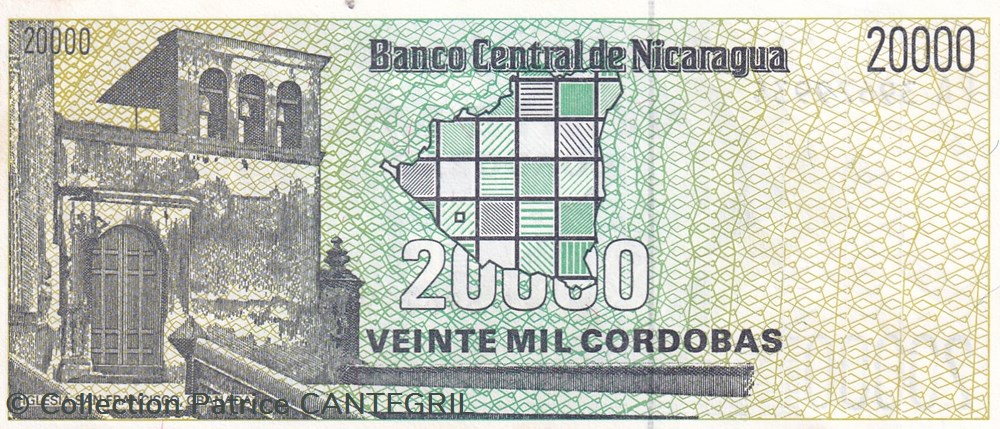 1989 Pick 160 20.000 Córdobas Banco Central de Nicaragua Unc billets amerique centrale et caraibes 1989 pick 160 20 000 cordobas banco central de nicaragua unc