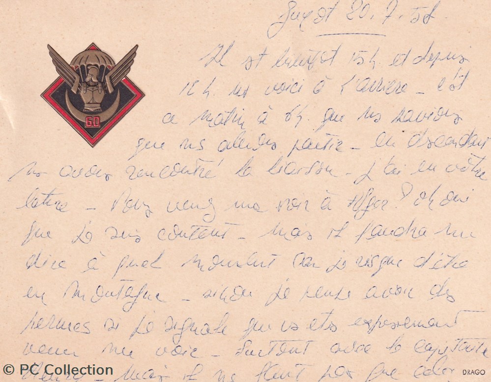 20/21-7-1958 Archives Para Pauselli 2 documents anciens 20 21 7 1958 archives para pauselli