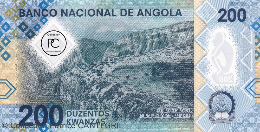 billets afrique 2020 pick159a 200 kz kwanza angolais unc