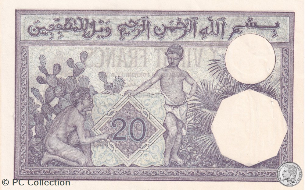 1928 Pick78b 20 Franc algérien 783 Spl billets afrique 1928 pick78b 20 franc algerien 783 spl