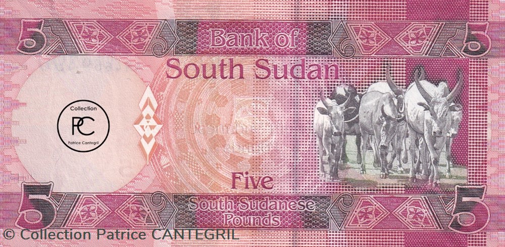 2015 Pick11 5 £ - Livre sud-soudanaise Unc billets afrique 2015 pick11 5 livre sud soudanaise unc