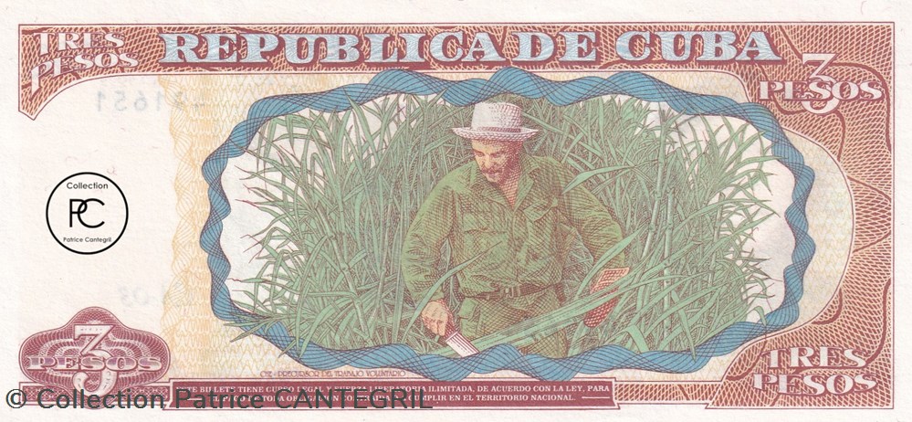1995 Pick113 3 $MN - Peso cubain Unc billets amerique centrale et caraibes 1995 pick113 3 mn peso cubain unc