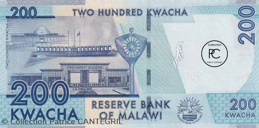 2012 Pick60a 200 MK - Kwacha malawien Unc billets afrique 2012 pick60a 200 mk kwacha malawien unc