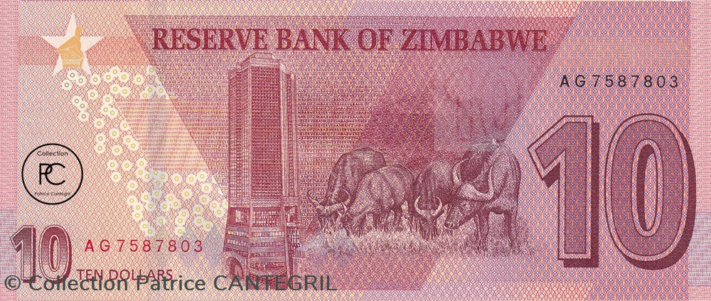 2020 Pick103a 10 Z$ - Dollar du Zimbabwe Unc billets afrique 2020 pick103a 10 z dollar du zimbabwe unc