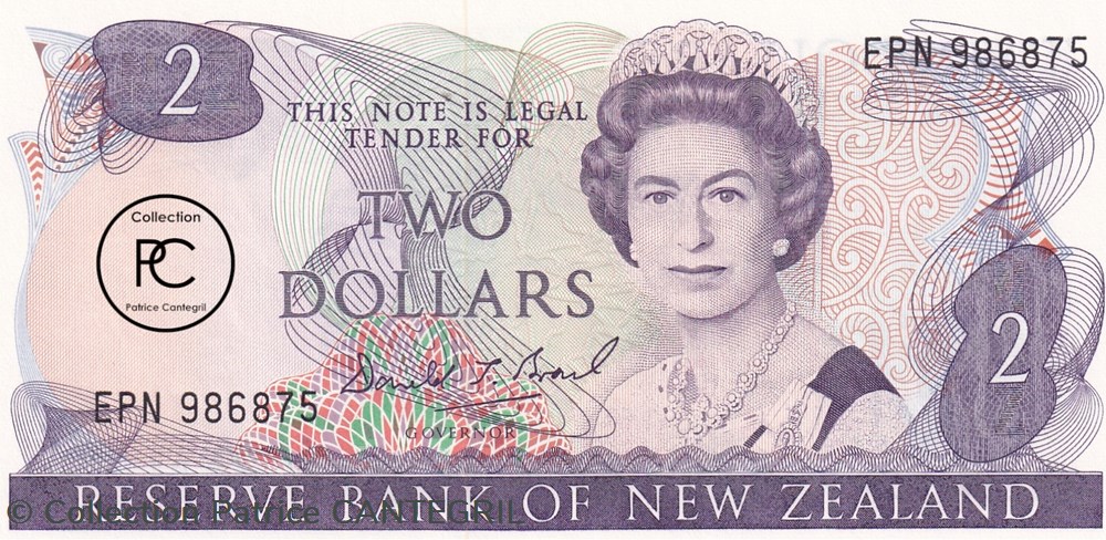 1989 Pick170c 2 $ - Dollar néo-zèlandais Unc billets oceanie nouvelle zelande 1989 pick170c 2 dollar neo zelandais unc