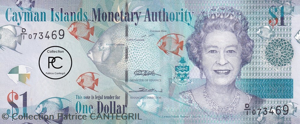 2010 Pick38a D1 1 $ - Dollar des Îles Caïmans Unc billets amerique centrale et caraibes 2010 pick38a d1 1 dollar des iles caimans unc