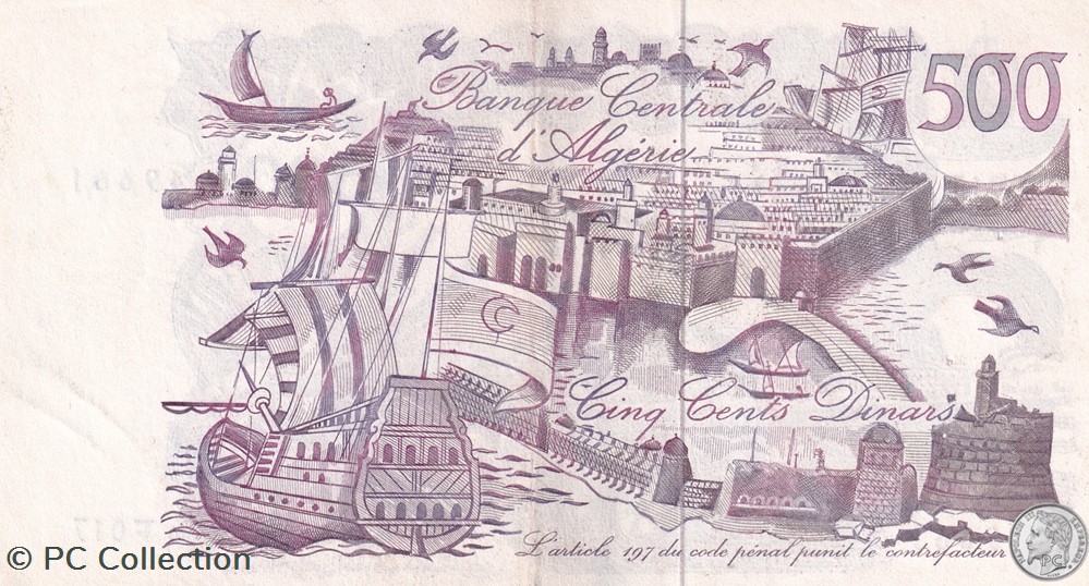 1970 Pick129a 500 د.ج - Dinar algérien Spl (6) billets afrique 1970 pick129a 500 dinar algerien spl 6