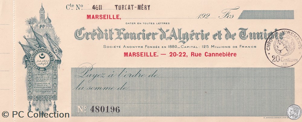 Algérie - Tunisie - Crédit Foncier - 1928 - Etat : NEUF (1) billets afrique algerie tunisie credit foncier 1928 etat neuf 1