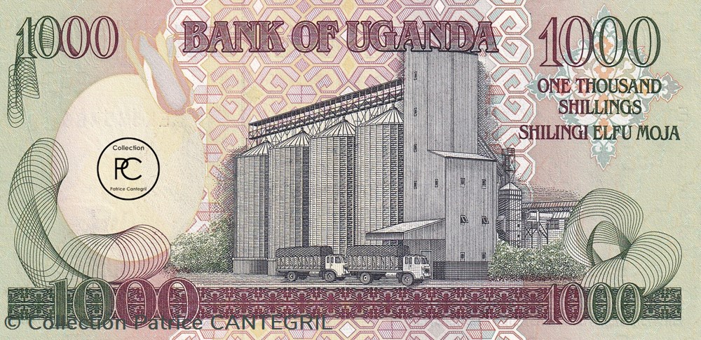 billets afrique ouganda 1991 pick34b 1 000 sh shilling unc