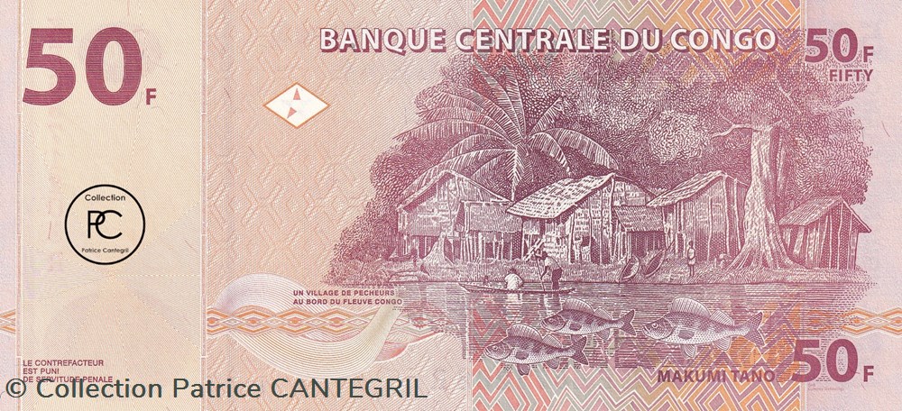 2020 Pick ? 50 FC - Franc congolais Unc billets afrique republique du 2020 pick 50 fc franc congolais unc