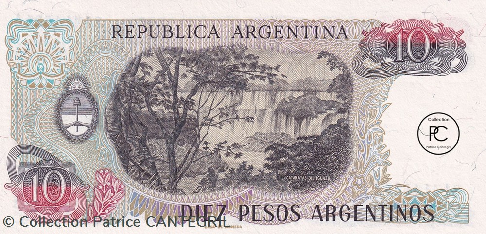 1983 Pick313a.1 10 $a - Peso argentin Unc billets amerique du sud argentine 1983 pick313a 1 10 a peso argentin unc